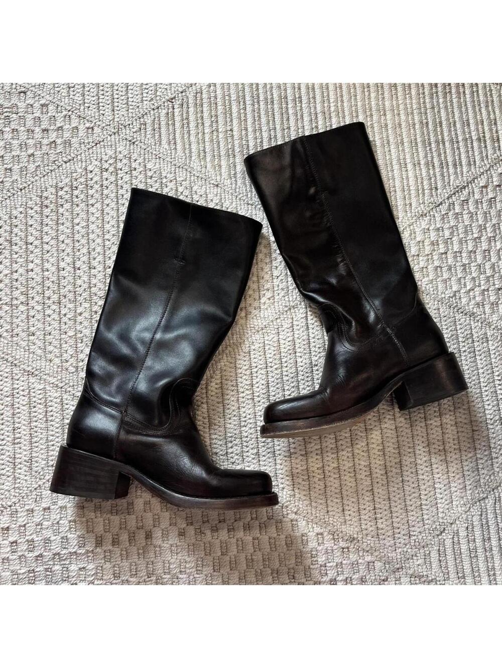 Frye Bourbon Campus 14L Round Toe Women's Boots in Bourbon Brown - Picture 4 of 11